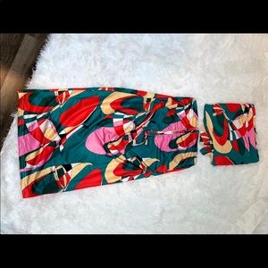 Colorful Skirt Two Piece